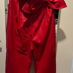 Kendall & Kylie Vibrant Red Jumpsuit with Bow Detail